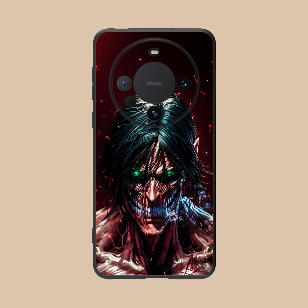 AOT Eren Yeager Matte TPU Mobile Phone Case for Huawei Mate 60 50 40 30 20 10 Pro Plus Lite E 5G Colorful Printing Cover