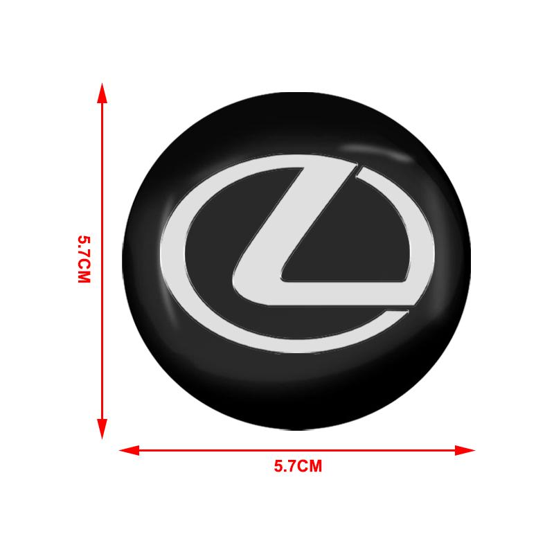 Autocollants Intérieurs 56mm Cache-moyeu de Roue de Voiture Emblème Autocollant Jante pour Lexus LS LC RZ RC IS350 ES300 GS350 CT200h GX460