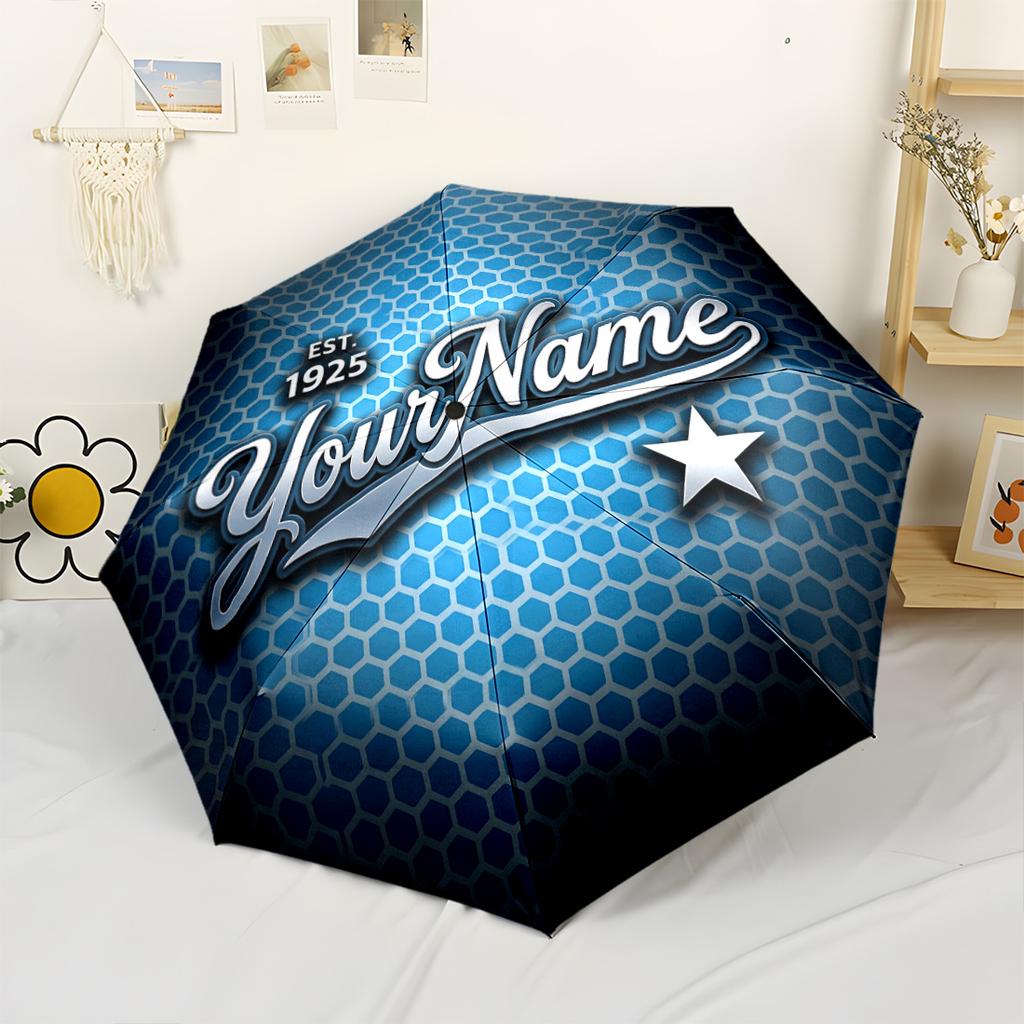 Fc Zenit Customized Name Umbrella Automatic Umbrella Sturdy 8-Rib Shaft Durable Plastic Iron for Outdoor Daily Use Stylish Accessory