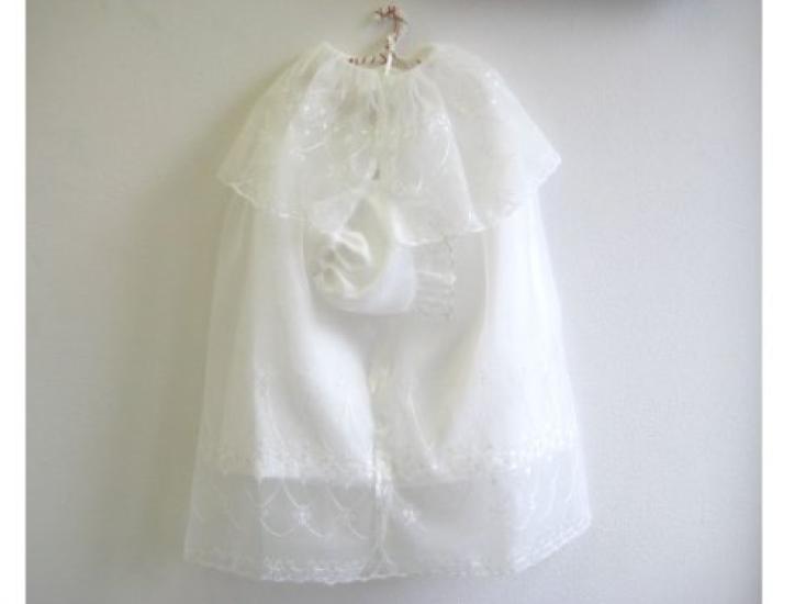 [OP mini] Small flower embroidered cape with hat for shrine visit 507121