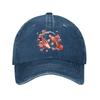 Carpe Koï Japonaise Fleur de Cerisier Casquettes de Baseball Décontractées Usées Lavées Snapback Style Unisexe Extérieur Été Chapeaux Casquette Cadeau
