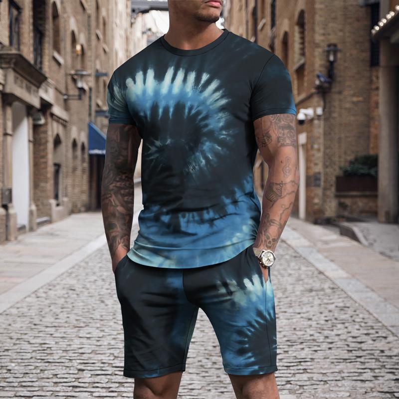 3D Digitaldruck T-Shirt Teenager Herren Kurzarm Anzug Vielseitig Atmungsaktiv