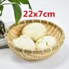 Natural Handmade Bamboo Baskets Fruit Vegetables Bread Rattan Steamed Storage Basket Home Tableware Storage Box Bread Basket