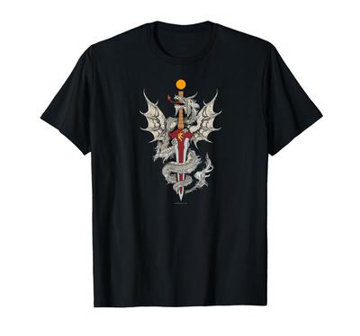 Dogma Online T-Shirt mit Drachenflügeln des Weißen Weisenkorps