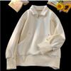 High-end and Handsome Half-zip Sweatshirt Men's Stand-Collar Top with Contrasting Color Design