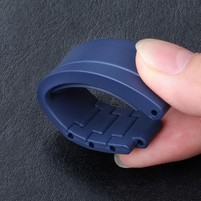Rolex Silikon Uhrenarmband mit Ratschen-Mikroverstellschließe, 20mm Konvexer Stil