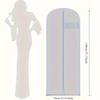 4pcs Extra for long Clothing Bags with Zipper Closure | Heavy-Duty Clear Garment Storage Bags, Dustproof & Moisture-Resistant