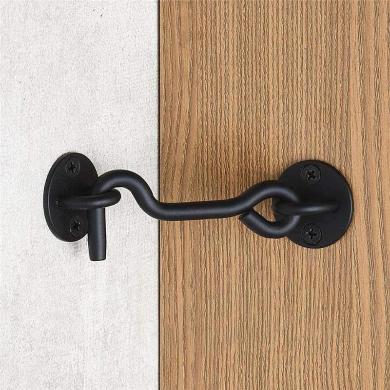 Eye Latch Heavy Duty Barn Door Lock Security Gate Locks Easy Lock 2 Pack Stainless Steel
