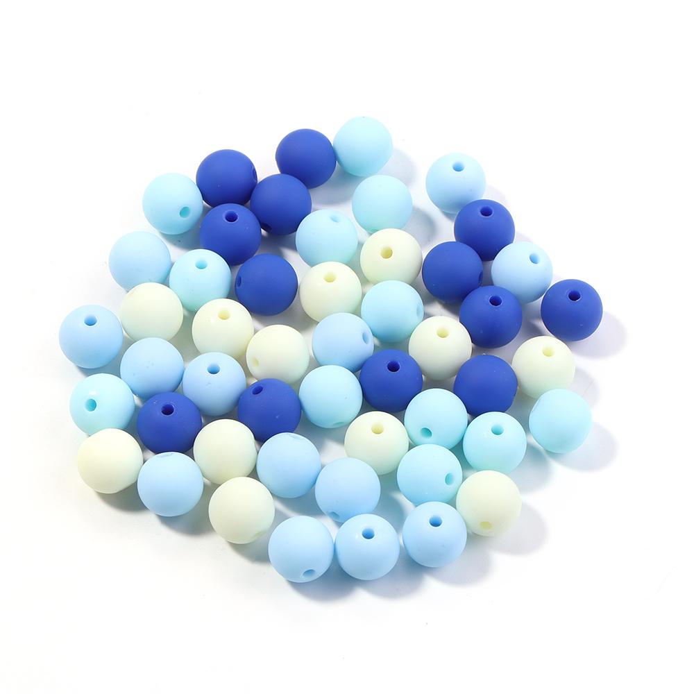 6/8/10/12/14mm Mix Colored Matte Acrylic Spacer Beads Loose Jewelry Round Beads For Making Bracelet Necklace Earring DIY Jewelry