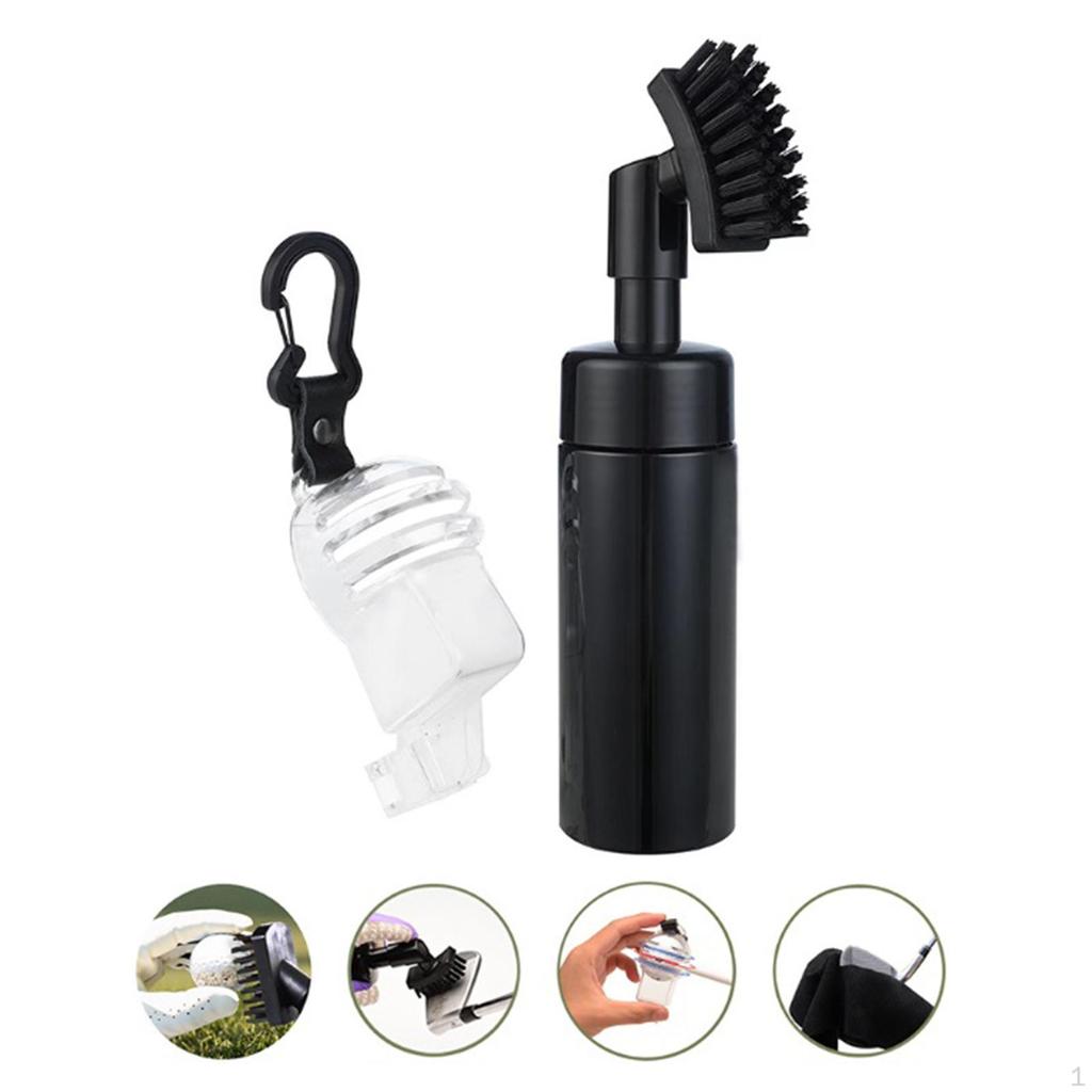 Golf Club Brush Accessory Cleaning Tool Professional Press on Compact Water