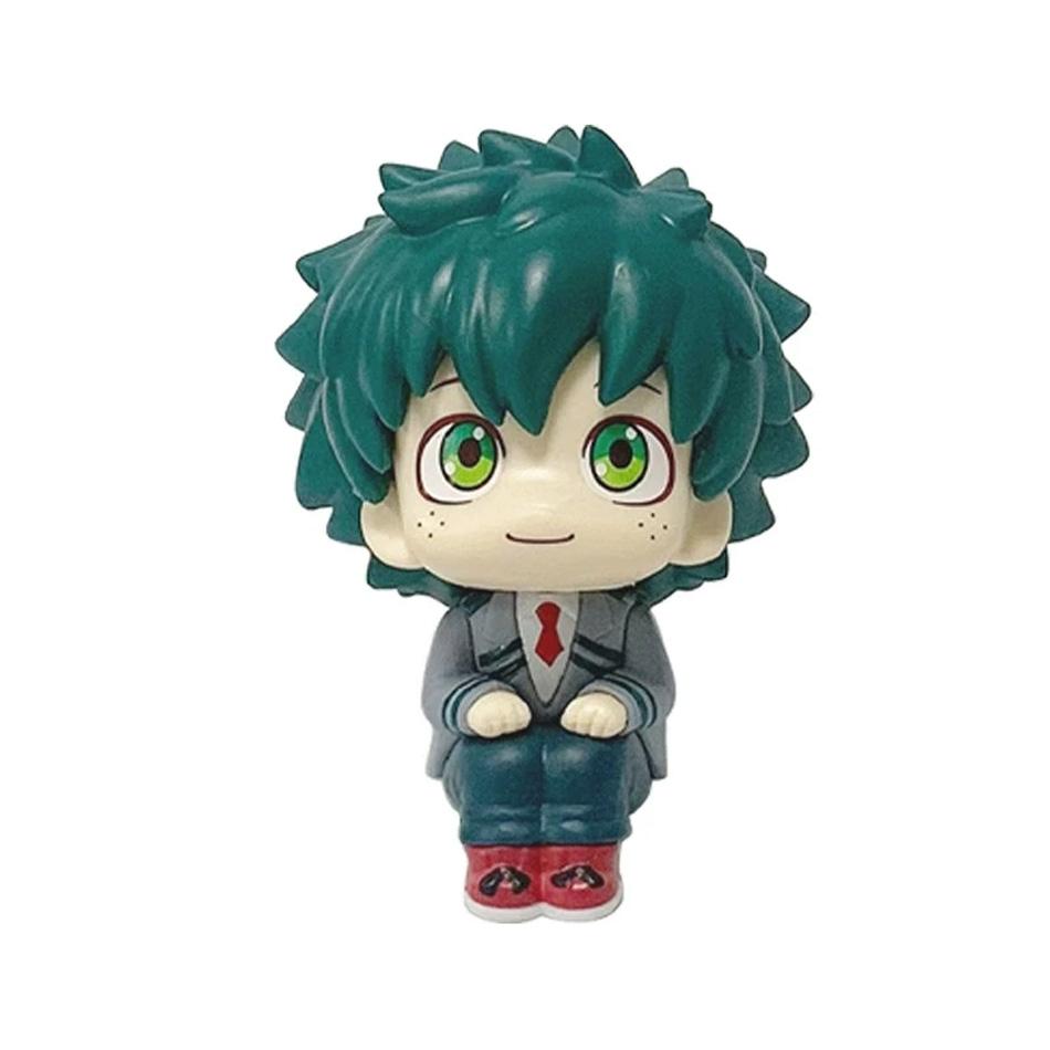 10CM Anime Figure My Hero Academia Midoriya Izuku Bakugou Katsuki Shouto Todoroki Model Ornaments Figure PVC Toy For Kids Gifts