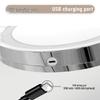 Rotatable LED Tri-Light Double-Sided Makeup Mirror for Desktops & Beauty Salons