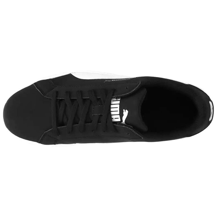 Puma Smash Vulc Retro Versatile Durable Low-Top Skate Shoes Unisex Sneakers Black White 359622-09
