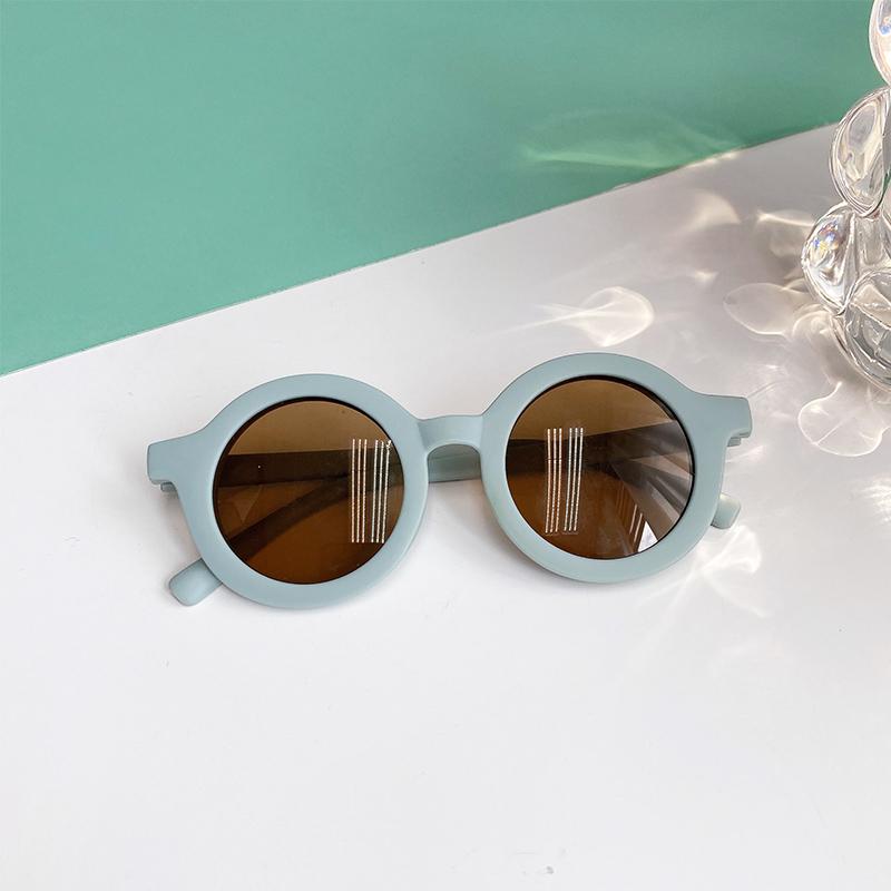 Boy Girl Cute Cartoon Bear Shape Fashion Round Sunglasses Children Vintage Sunglasses UV Protection Classic Kids Eyewear