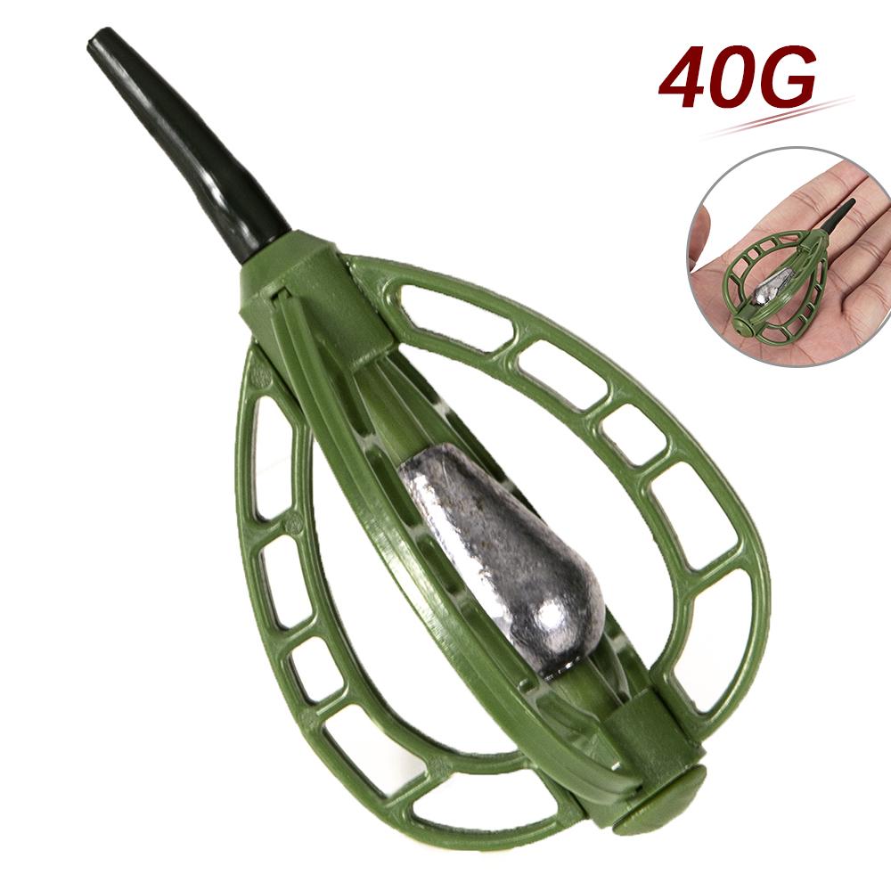 ABS Fishing Sinker Carp Fishing Feeder Fishing Bait Cage Fishing Lure Case Fishing Accessories