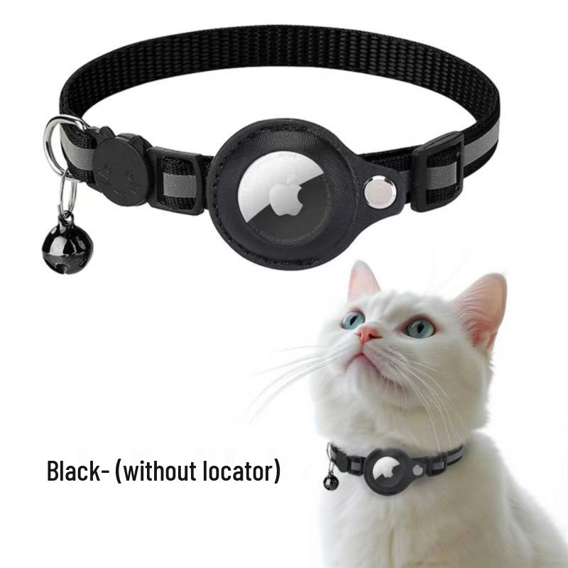Cross-Border Pet Supplies: Airtag Tracker Collar with Anti-Lost Cat Bell