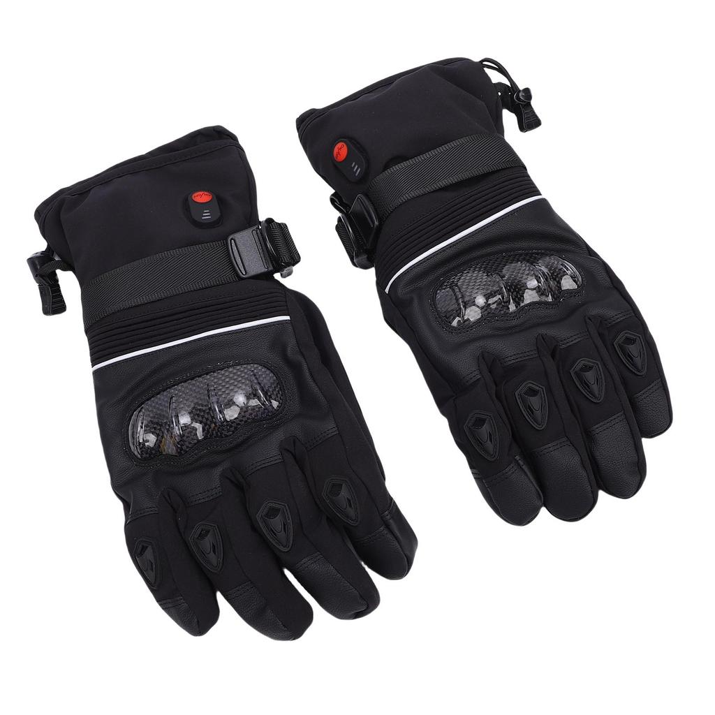 USB Heated Gloves for Men Women Rechargeable Hand Warmer Electric Heating Gloves with 2 Batteries for Cycling Skiing