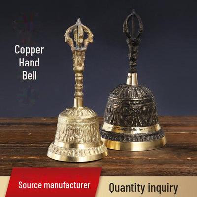 Dzwonek ręczny Copper Vajra - rekwizyt do rytuałów i medytacji