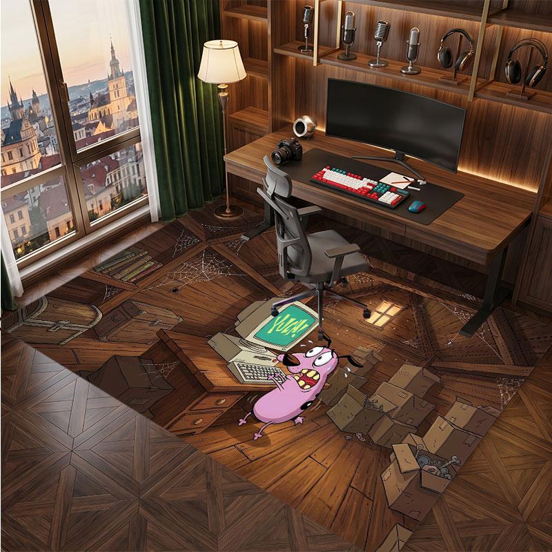Courage the Cowardly Dog Rug Soft Thick Non Slip Floor Carpet for Bedroom Living Room Home Decor