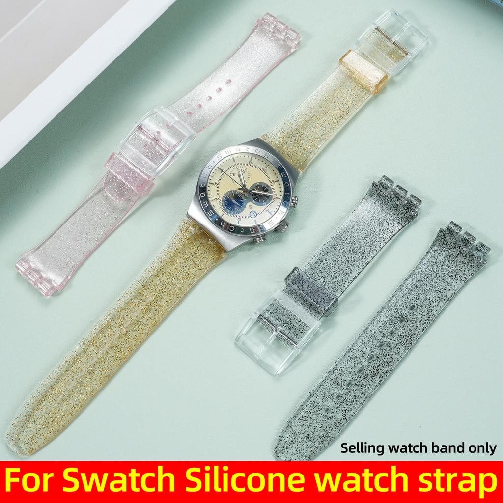 17mm 19mm Für Swatch Uhrenarmband GB274/743/GW164 Neu Damen Silikon Gummi Uhrenarmband wasserdicht Armband Uhrenband Zubehör
