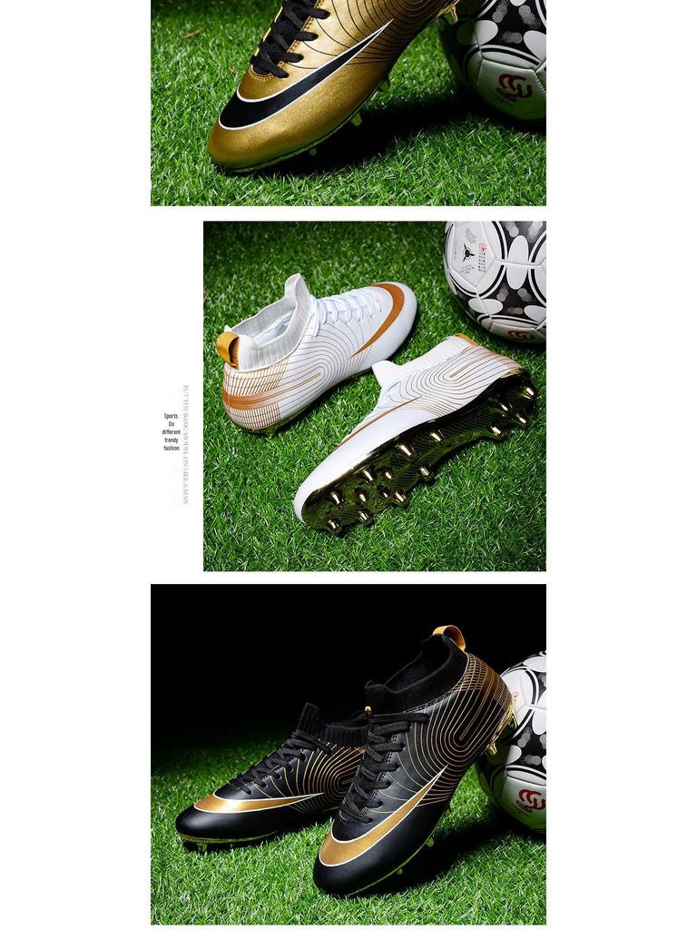 Zhenzu Dziecięce Złote Korki Piłkarskie High-Top