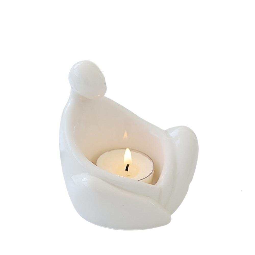 Ceramic Cartoon Animal Candle Holder Nordic Style Desktop Candelabrum Tealight Holder Home Decor