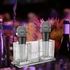 SAFIGLE Glass Microphone Stand Desktop Microphone Rack Non-slip Base Tabletop Storage Holder Home Use