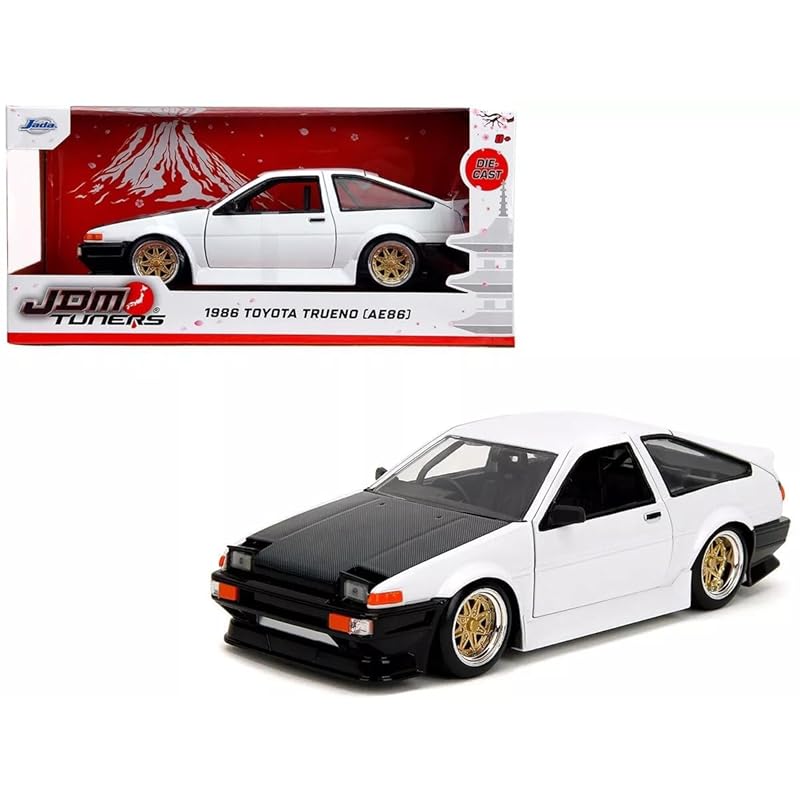 

JADA TOYS 1/24 toyota Trueno AE86 Hachiroku белый Trueno JDM Tuners мини-автомобиль 35956 [продукт]