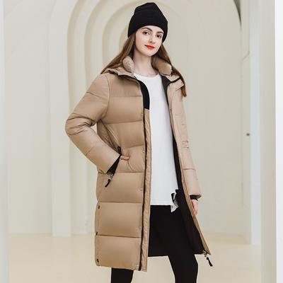 Women's Winter Long Down Cotton-padded Jacket Over-the-knee Loose Padded Warm Coat