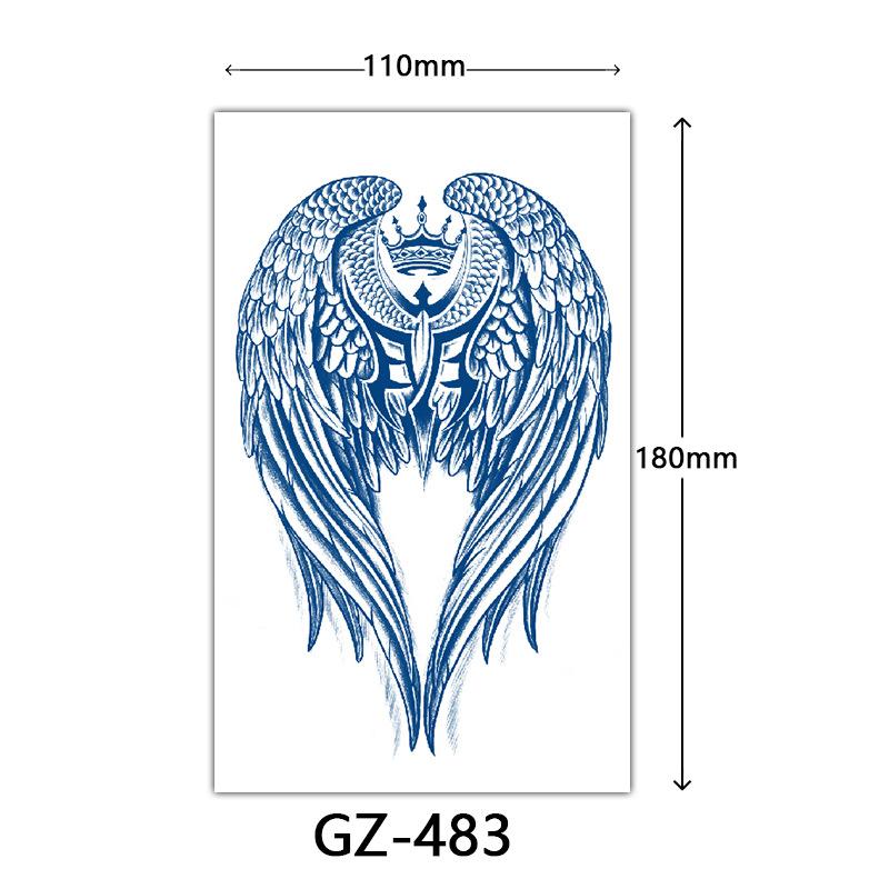 Herbal Tattoo Stickers, Juice Tattoo Stickers, Semi-Permanent Tattoo Stickers Dragon Snake Animal Tattoos