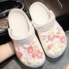 Shoe Charms Purple Flowers Designer DIY Cute Decoration for Clogs Party Accessories Kid Boy Women Girls Gift Ideas