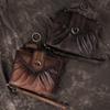New Women's Wallet Retro Short Casual Leather Wallet with Top Layer Cowhide Buckle Retro Women's European and American Wallet