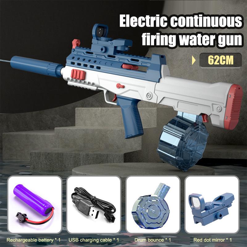 Large Capacity Water Spray Gun Summer Entertainment Water Gaming Toy Fully Automatic Water Gun Outdoor Swimming Pool Toys