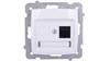 Single Computer Jack RJ45 Cat.5E Mmc White Gpk-1S/K/M/00
