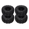 RC Vehicle Wheels and Tires Set Black with Plastic Hub for Monster Truck 18 110 Short Course Truck