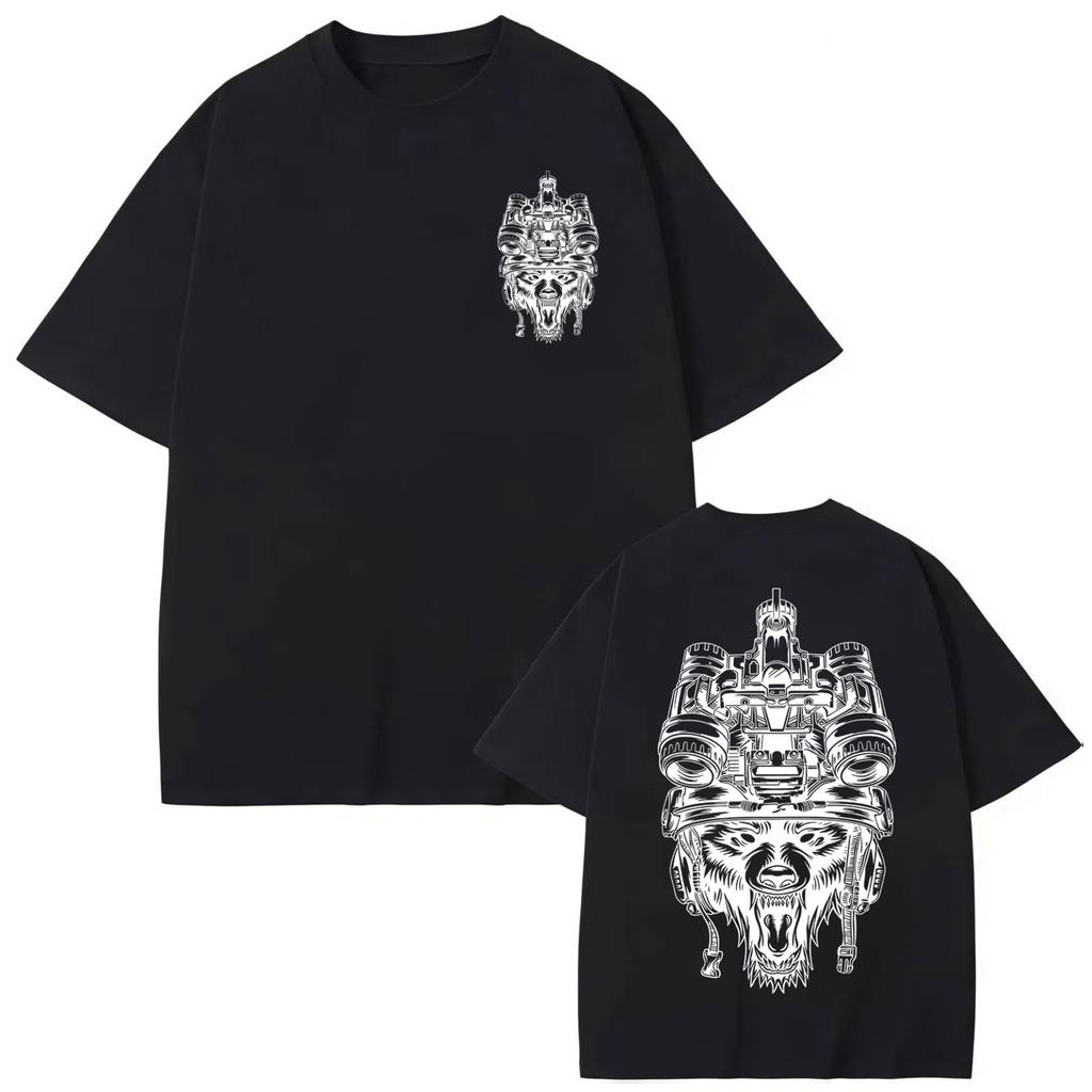 Forward Observations Group Print T-shirt Men Women Gothic Vintage Short Sleeve T-shirts High Quality Oversized T Shirt