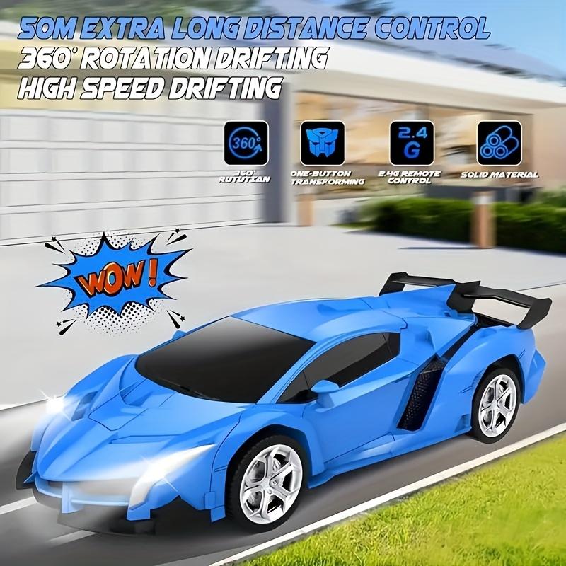 Electric RC Car 2 In 1 Transformation Robots Sports Vehicle Model Robots Boys Toys Remote Cool RC Deformation Cars Kid Toy Gift