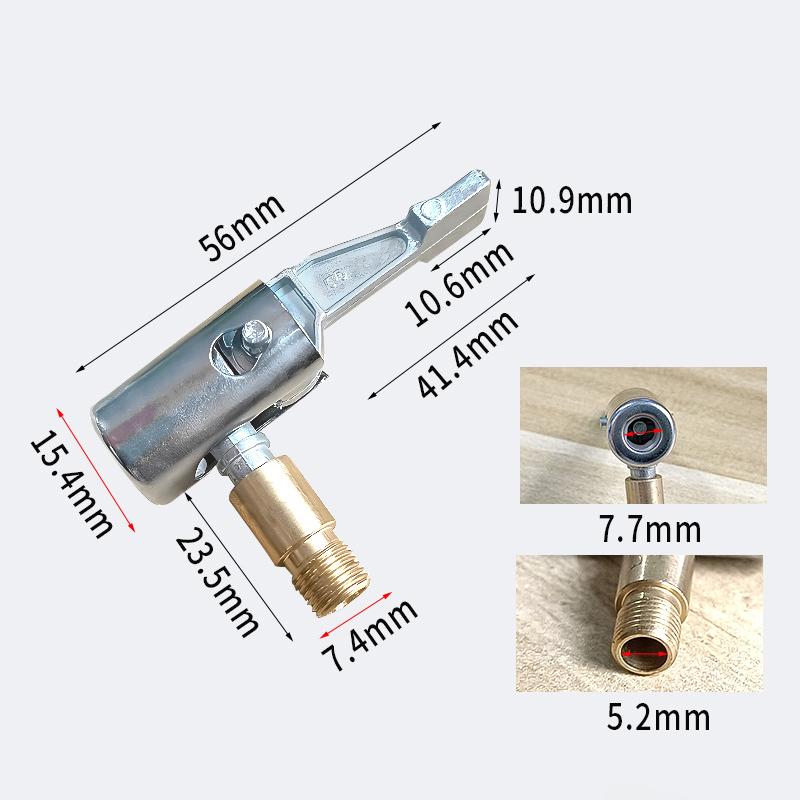 

Portable Inflatable Pump For Car Tire Air Chuck Compressor Tire Inflator Tire Chuck With Barb Connector For Hose Repair A2