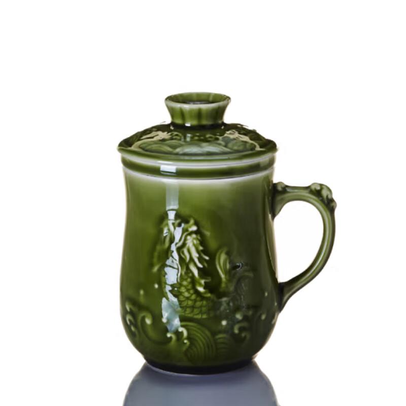 Qian Tang Xuan Fish Leaping Dragon Gate Ceramic Cup Set