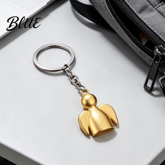 Zinc Alloy Pendant Angel Keychain for Backpacks Shape Metal Car Bag Accessory Key Ring Pendant Schoolbag Handbag Charm Decoration Accessories