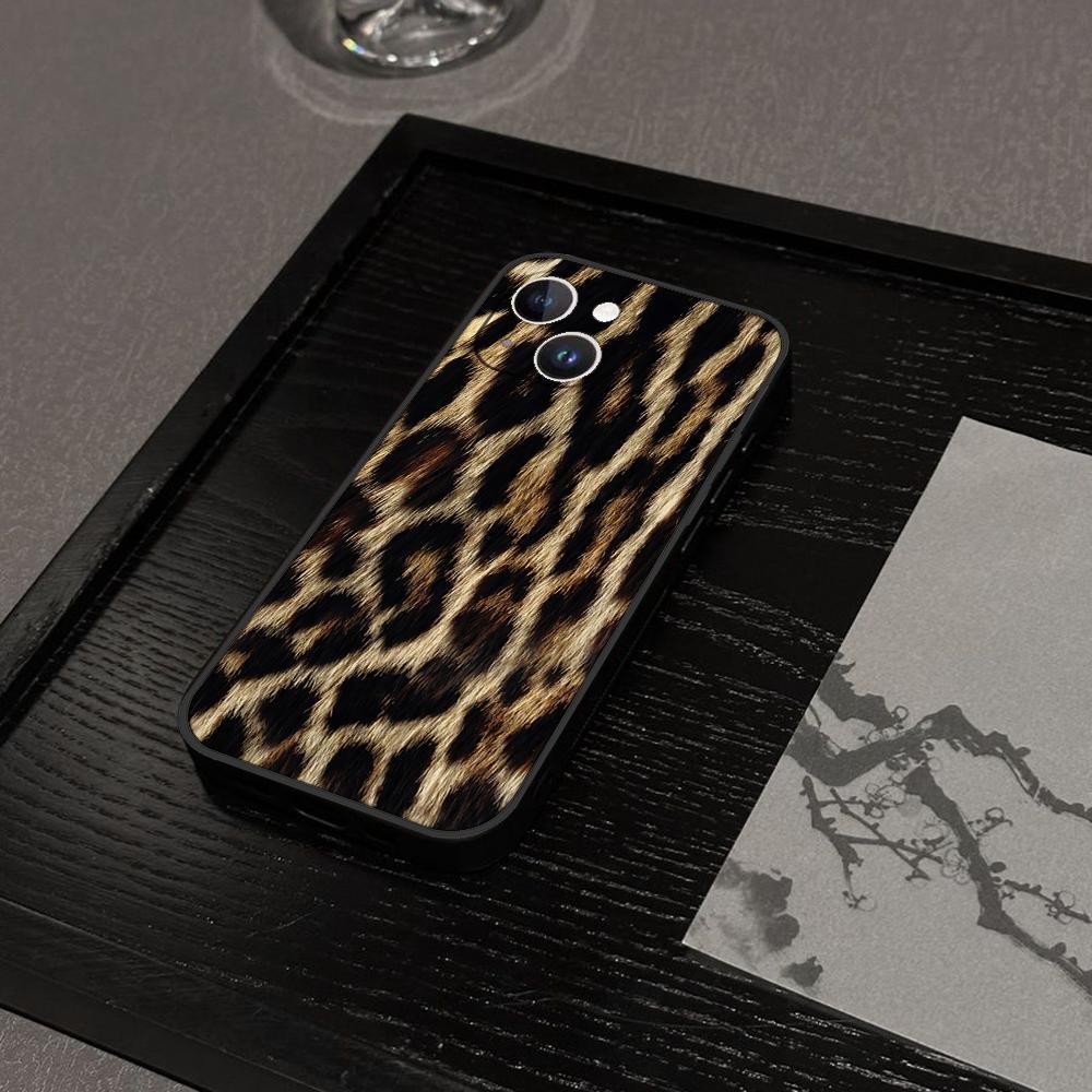 Leopard Print Phone Case For IPhone 11,12,13,14,15,16,XS,XR,X,Mini,Pro,Max,Plus,Shell,Cover