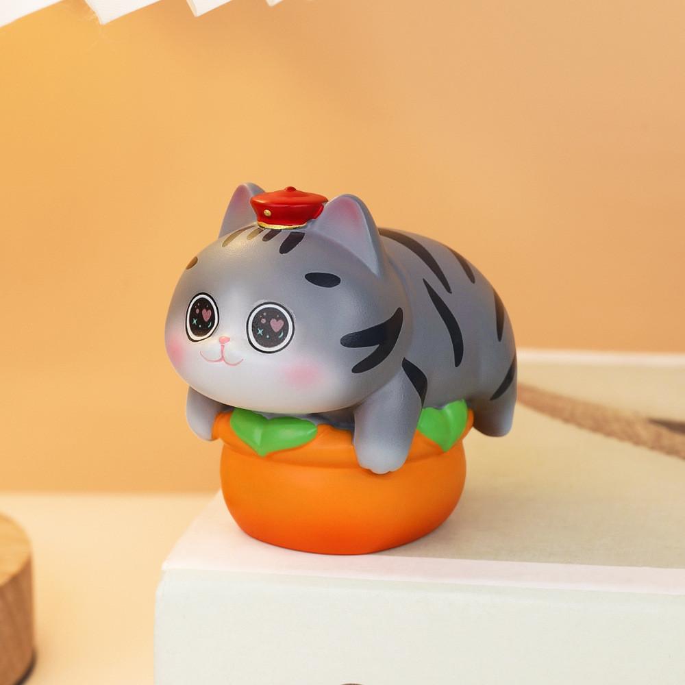 Cat Spirit Resin Art Figurines With Lucky Charm For Home Decor And Gift Giving