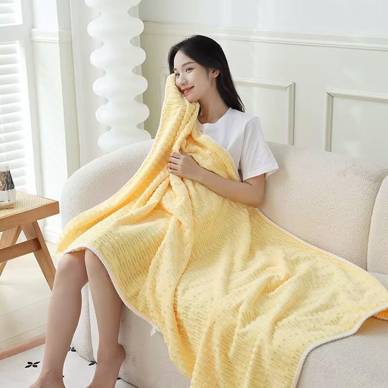 

Ультратонкое махровое полотенце с мягкой подкладкой, Впитывающее и быстросохнущее полотенце, Самодельное махровое полотенце из кораллового вельвета с мягкой подкладкой и утолщенное 70*140cm×1PCS жёлтый
