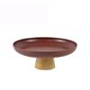Simple Round Solid Wood Base Tray Living Room Fruit And Vegetable Storage Tray Desktop Small Object Storage Tray