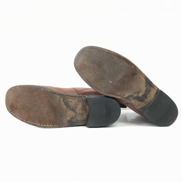 Vintage 90s/Goodyear Welt Leather Chelsea Boots/26.5-27.0cm/Brown/Cap Toe(USED)