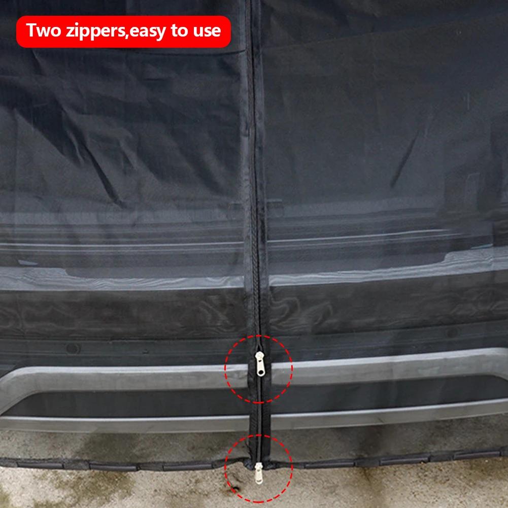 S/M/L/XL Magnetic Trunk Mesh Breathable Mosquito Resistant Environmentally Friendly Mesh Curtains for Car Mosquito Net RV Summer