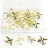 30pcs Airplane Shape Airplane Push Pins Silver/Gold Color Decorative Thumbtacks  Bulletin Board