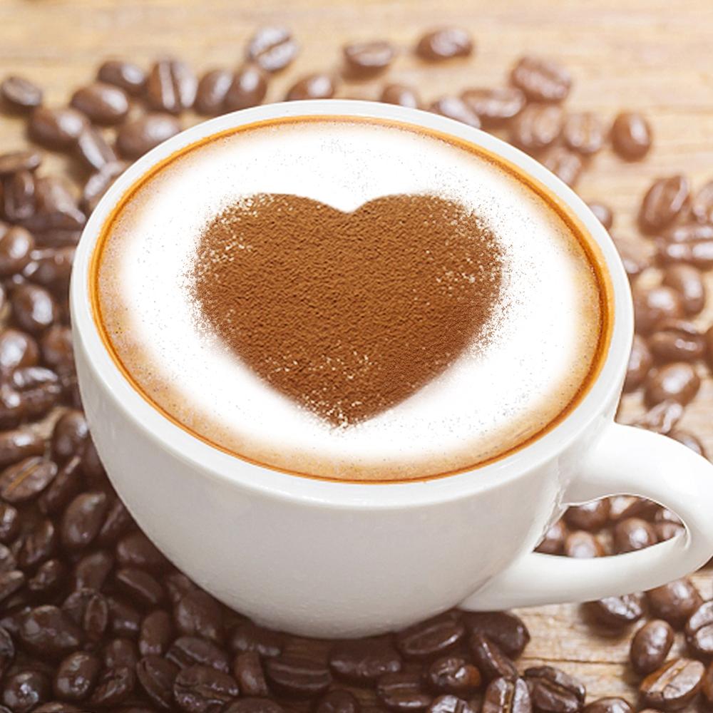 Latte Templates Coffee Stencils Powdered Sieve Tools Foam Spray Mold Coffee Printing Model