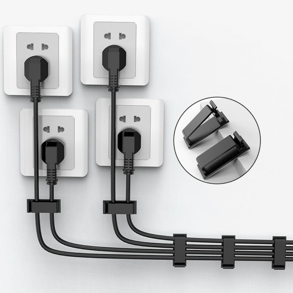 Self-adhesive Cable Organizer Cable Clamp Clips Holder Clamp Management Car USB Data Cable Decorative Cord Winder Manager