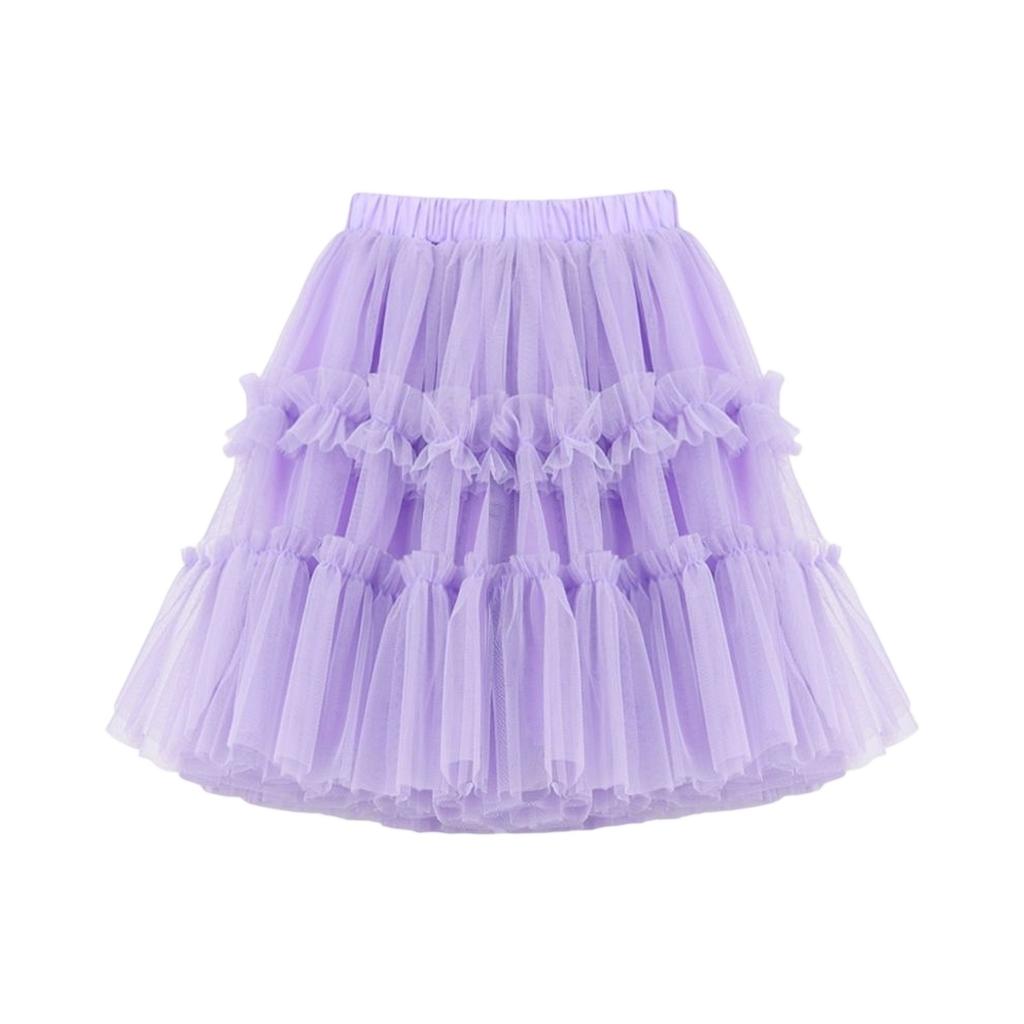 Summer Kids And Girl's Mesh Half Body Skirt